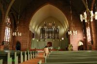 cuxhaven010 Die Kirche wurde am 20. 08. 1911 als Marinegarnisonskirche eingeweiht. Wilhelm II war an der Planung ma�geblich beteiligt. Er w�hlte den baltischen Gotikstil.