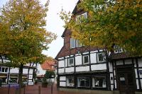 rinteln_herbst_2006_18 Rinteln: Das alte Museum, umgeben von herbstlichen B�umen.