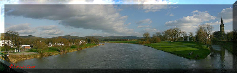 Rinteln Blick auf das Wesergebirge